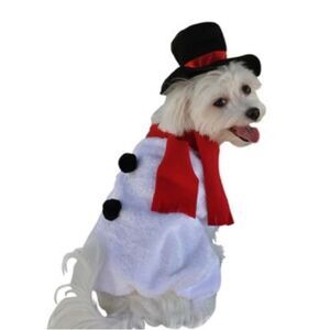 PET Holiday dog snowman suit Sz XL
